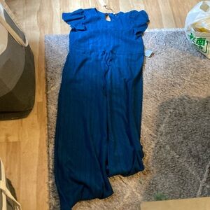 Blue naplean sea rd romper new with tags